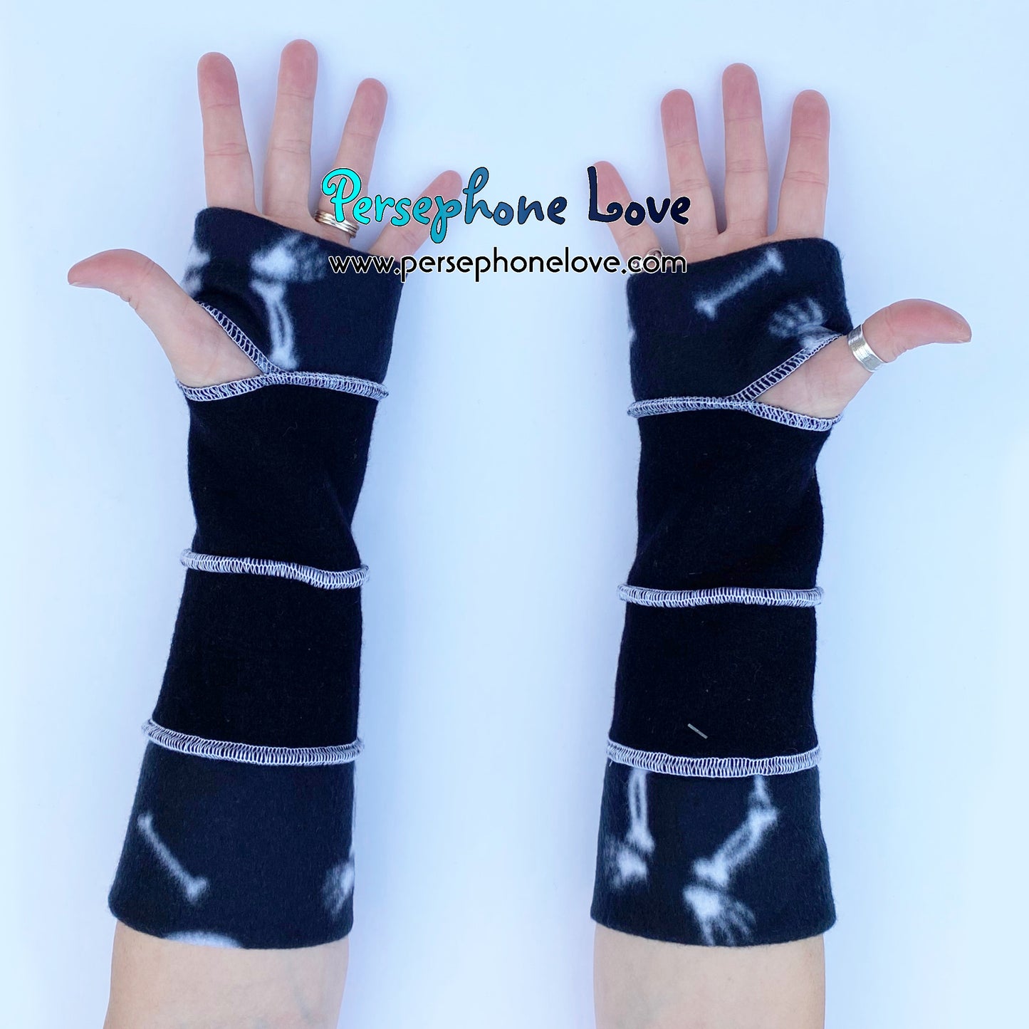 EXTRA SMALL Katwise inspired needle-felted 100% cashmere upcycled sweater arm warmers -1774