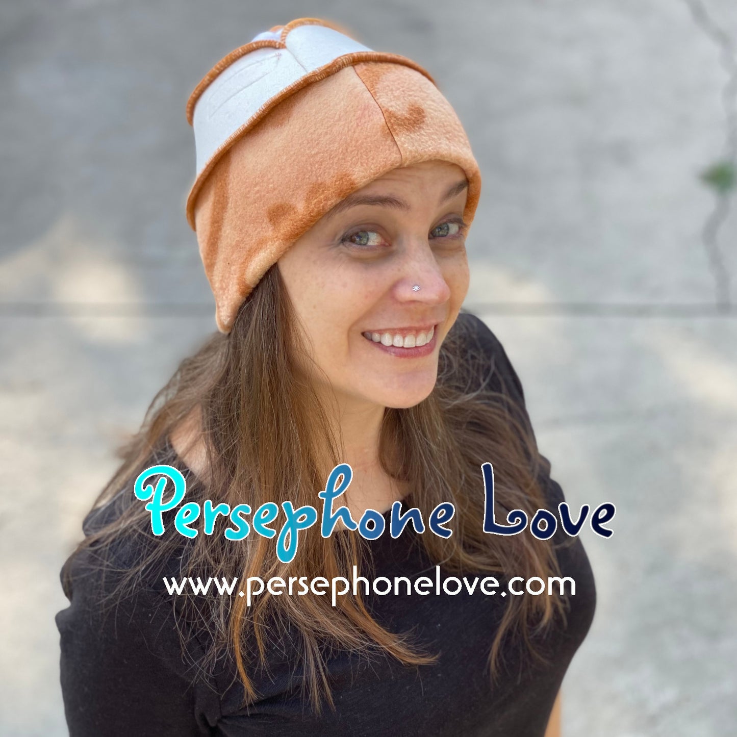 Katwise inspired ivory tan 100% felted cashmere/fleece pixie elf hat-1450